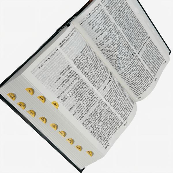 custom one color printing hardcover bible with index/thumb