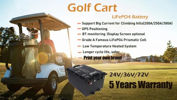 OEM/ODM 36V 52V Lithium Ion Golf Cart Battery With Long-Lasting Power