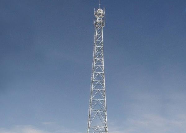 Steel 220 Kv Transmission Line Towers , High Tension Triangle Antenna Tower