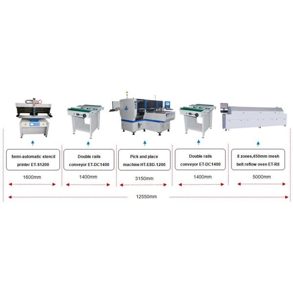 DOB Bulbs And Spot Light SMT Making Machine With 45000CPH And 12 Heads