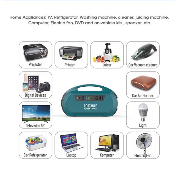 Наружная портативная электростанция 222Wh Солнечное энергоснабжение 110В / 220В