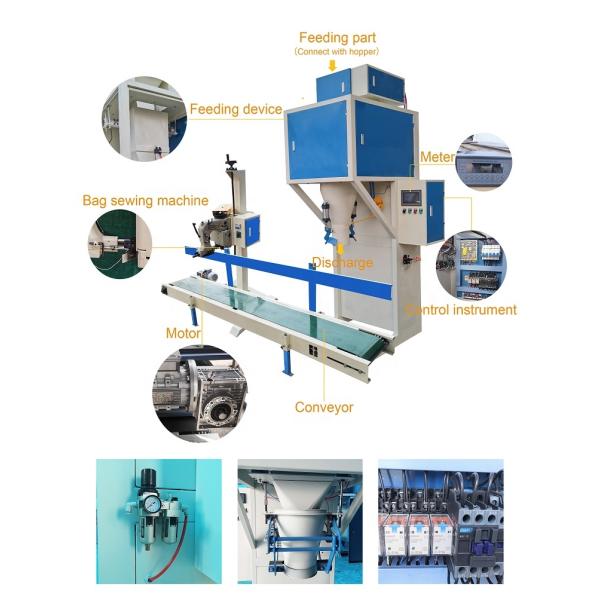 пищевые брикеты гайки риса машины запечатывания упаковки мешка 10kg 20Kg 30kgs 40kgs 50kgs