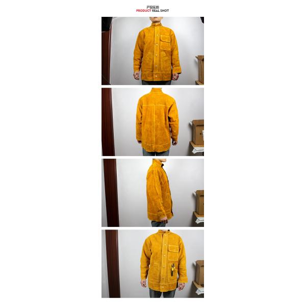 fente de cuir de peau de vache de 1.6mm soudant l'habillement d'usage de sécurité de PPE