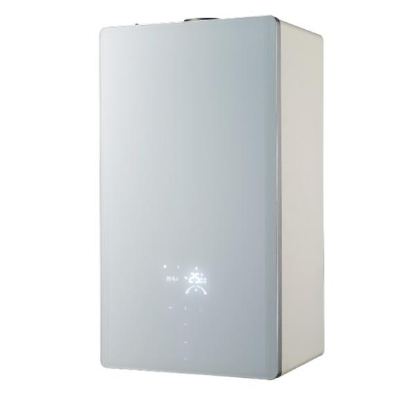 Touch Control Glass Panel Wall Hung Gas Boiler For Heating And Shower Water