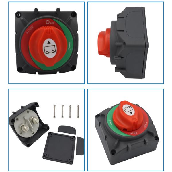 Automotive Cut Off Disconnect 4 Position Marine Isolator Switch 600A For Truck Yacht