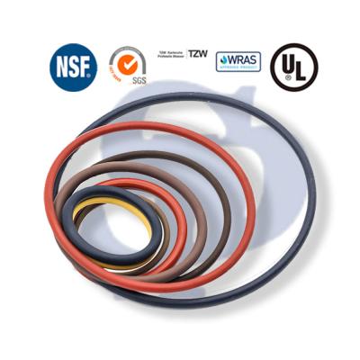 Flat Round High Temp Rubber O rings High Tensil UV Ozone Resistance EPDM