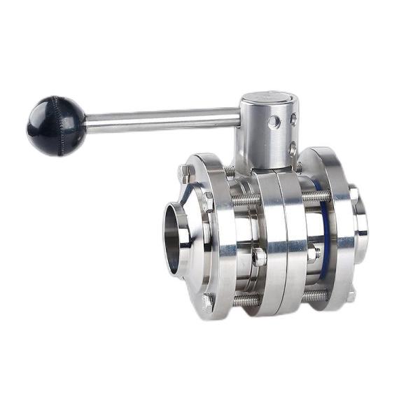 1''-8'' Stainless Steel 301/304/316 Welding Butterfly Valve for Sanitary Flow Control