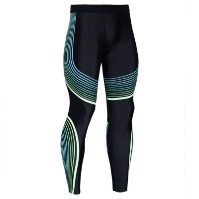 Os homens malham as caneleiras das calças justas do Gym da aptidão que correm calças justas secas rápidas das caneleiras das calças