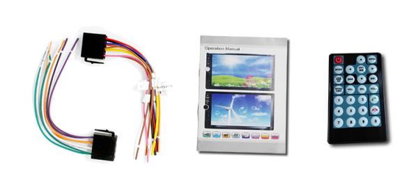 Black 7 Inch Double Din Nav Radio Car DVD MP5 Media Player With FM