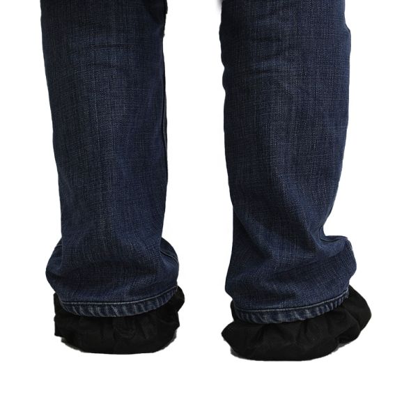Hubei Haixin Black Overshoe Model Printed Disposable Shoe Covers Factory Direct Supply Protective Anti-slip Boot Cover Wholesale