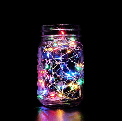 Waterproof Multicolor 30LEDs 1.2V Mason Jar Lid Solar Lights