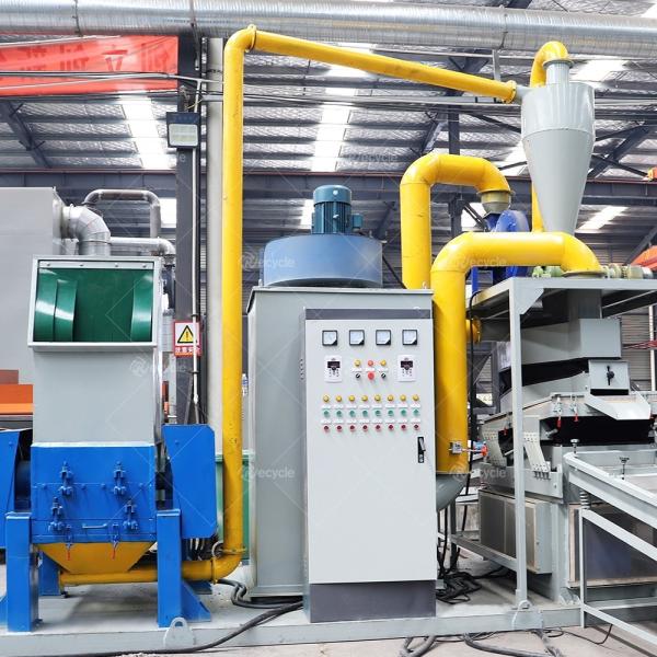 Máquina de reciclagem de fios de cobre de sucata Granulador profissional de cabos para recuperação de cobre