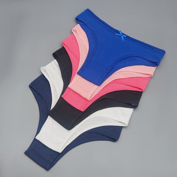 Women Bikini Panties Wholesale High Quality 95% Cotton Women Underwear Bikini 6 Colors Mix Bikini Type Underwear for Women