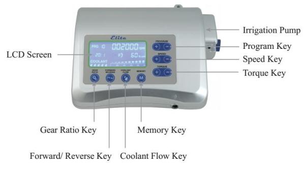 Elite LCD Screen Dental Implant Motor With Contra Angle Handpiece