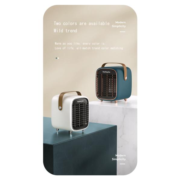 Silicone Electric Fan Heater FCC 900W Fast Heating Ptc Ceramic Portable Space