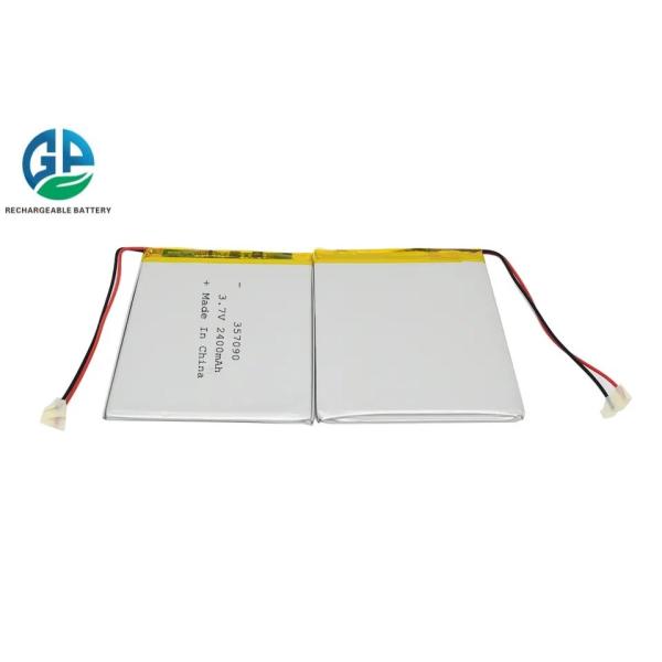 2400mAh 3.7V Lithium Polymer Battery Pack with 500times Cycle Life for Beauty Devices