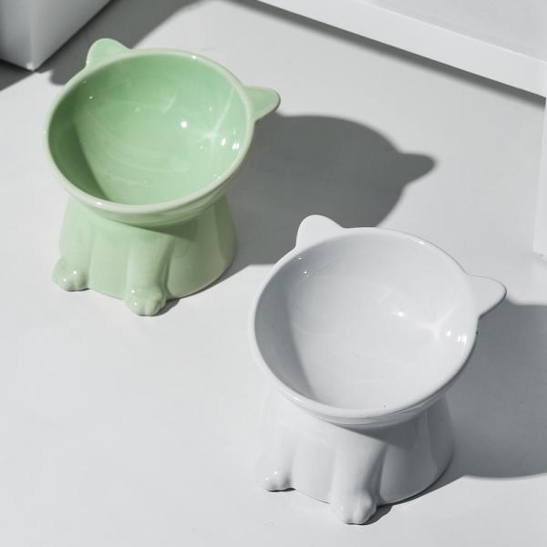 Lead Free Ceramic Pet Bowl , Eco Friendly Durable Pet Food Bowl