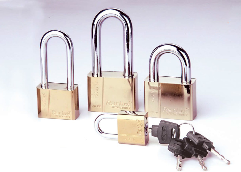 GOLD PLATED DISC PADLOCK
