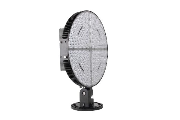 140 Lumen LED Sports Ground Floodlights , Round LED Flood Lights Black Colour