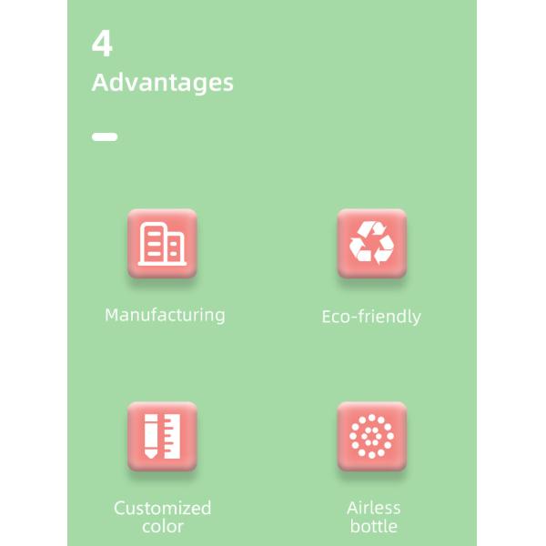 A bomba mal ventilada do sistema recarregável branco dos Pp engarrafa a forma redonda 30ml 50ml 100ml