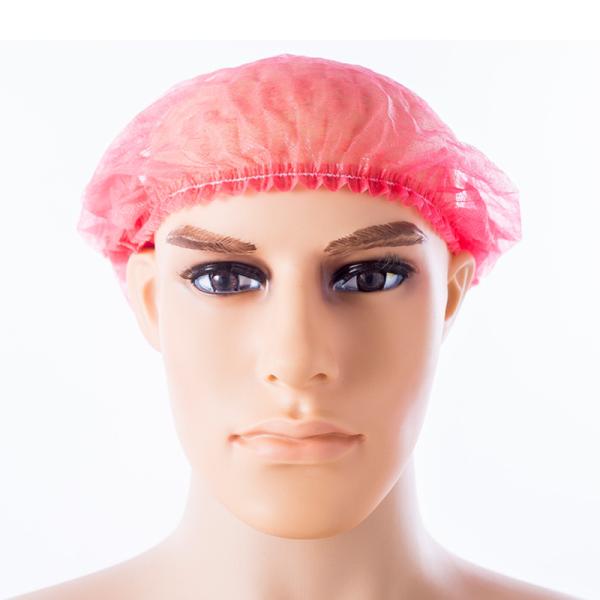 Surgical Disposable Head Cap , Non Woven Mob Hats With Clip Back 182119