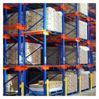 Warehouse Drive In Drive Through Racking System With Epoxy Electrostatic Painting Surface