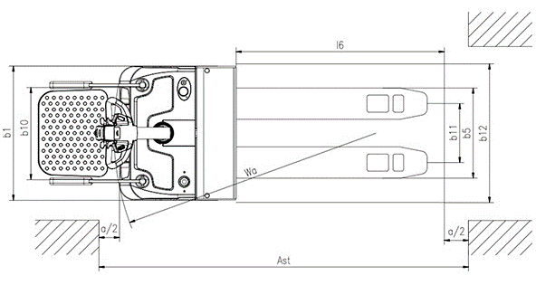 Ride On 2 Ton Electric Pallet Truck Standing Type Key Switch Control For Warehouse
