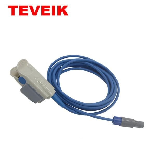 Choice Oxygen Blood Sensor Reusable Spo2 Sensor With Spo2 Medical Cable / Adult Finger Clip