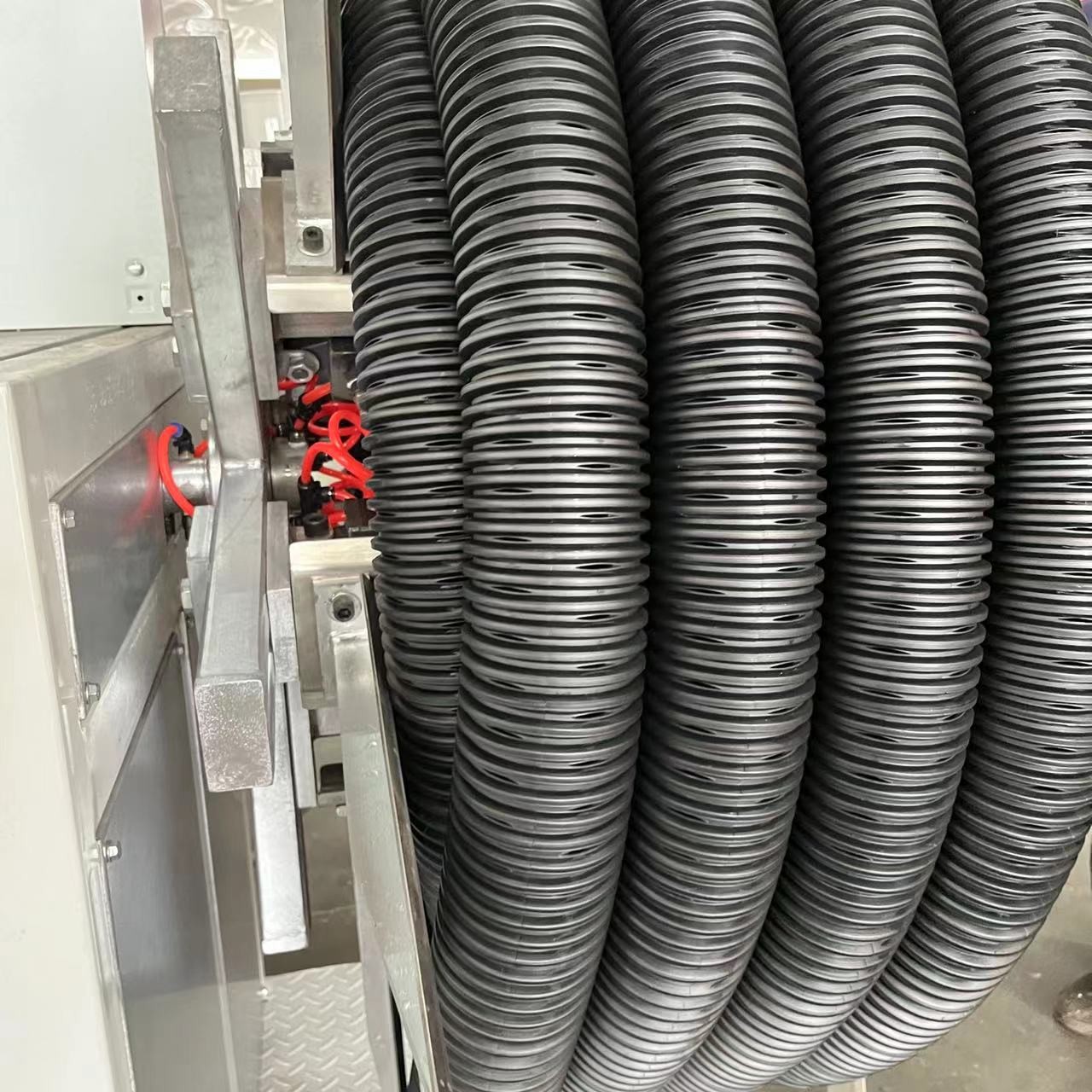 SGS HDPE трубная экструдерная машина, пластиковая одностенная гофрированная трубная линия