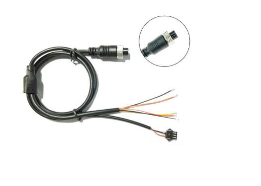 Aviação fêmea video do Pin do cabo de extensão 4 do carro com o adaptador de 5 ou 6 fios para o caminhão, reboque