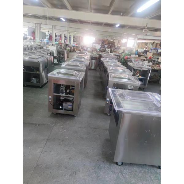 Food Packaging Bags Automatic Air Compression Vacuum Sealing Machine With Work Table