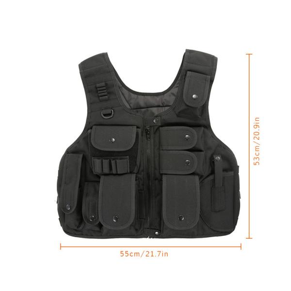 600D Nylon Military Tactical Vest For Camping Mountaineering 55*53*20cm