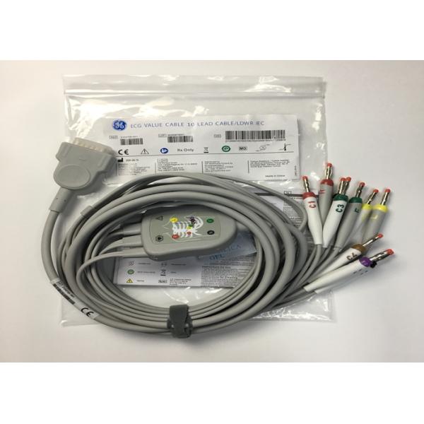 10 Свинцовые запчасти для ЭКГ кабель GE2104726-001 Стандарт ЕС