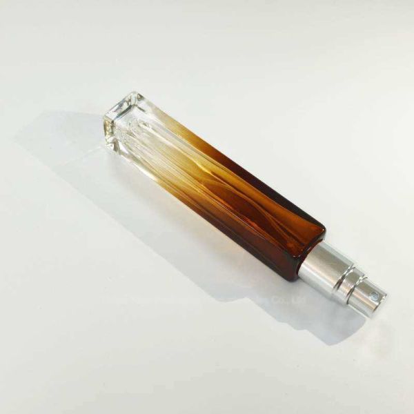 Botella de spray cosmético de vidrio pequeño de 10 ml, botella de spray de maquillaje azul