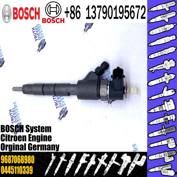 High Quality China Made New 0445110339 diesel injector assy 0 445 110 339 for PEUGEOT 8H... OE 9687068980 Diesel Engine