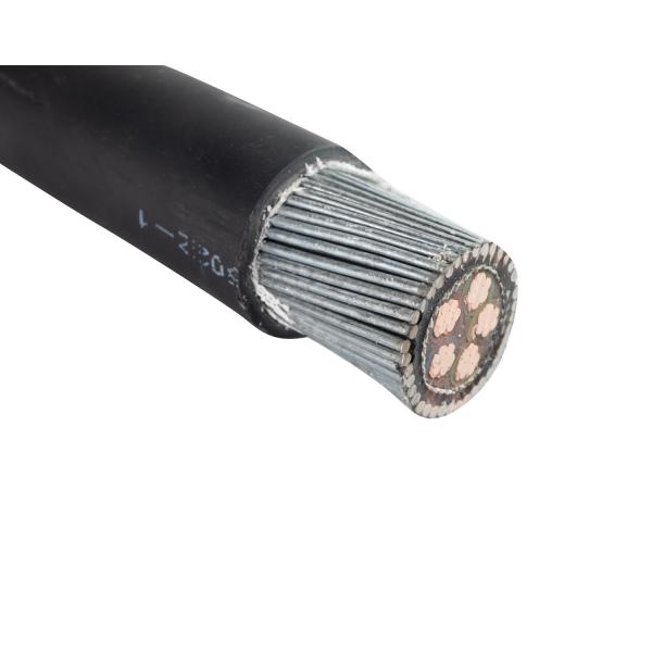 Cable électrique blindé XLPE souterrain à conducteur de cuivre de 600/1000V