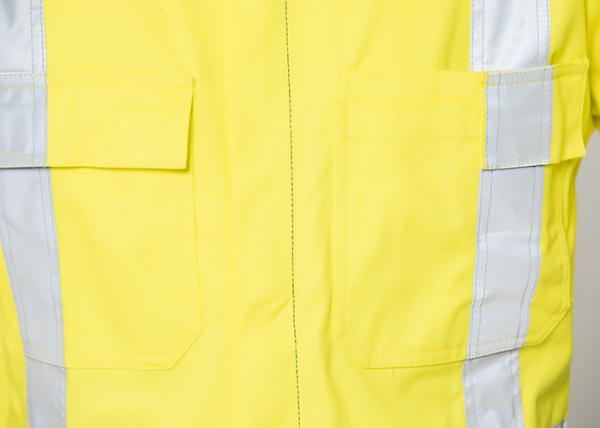 Double Stitching Safety Work Clothes High Visable Orange Jacket Bib Pants Suit