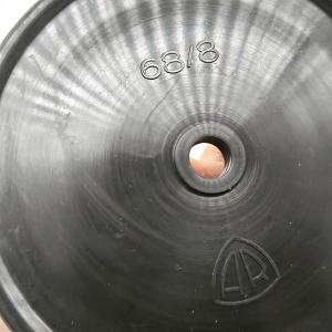 高品質の 68/8 モデル nbr または fkm ポンプ用水器用ゴム膜