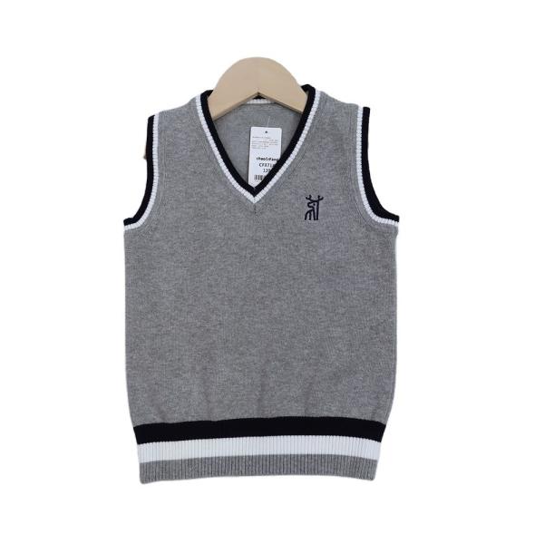 Stock Kids Clothes School Uniform Sweater Primary School Kids Uniforms Waistcoat Baby Vests