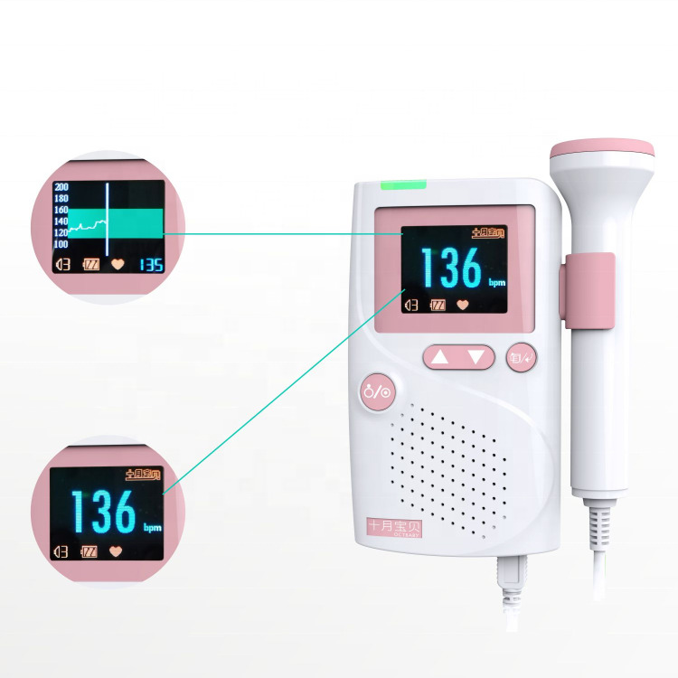 Cardiology CE Certified Wholesale Price Ultrasound Baby Heart Rate Monitor Fetal Doppler Doppler Heart Detector