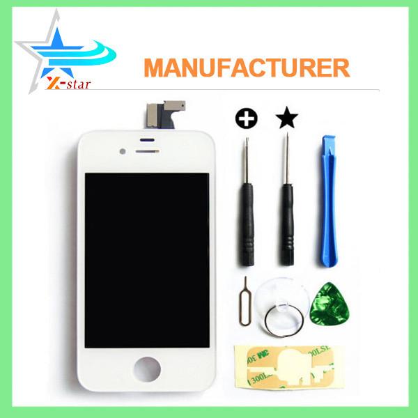 For iPhone 4 Black LCD Display with Touch Digitizer Screen Glass Assembly