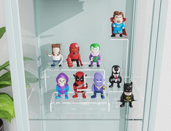Acrylic Tabletop Riser U Shaped Stand Transparent Tablet Stand Cupcake Plexiglass Stair Risers