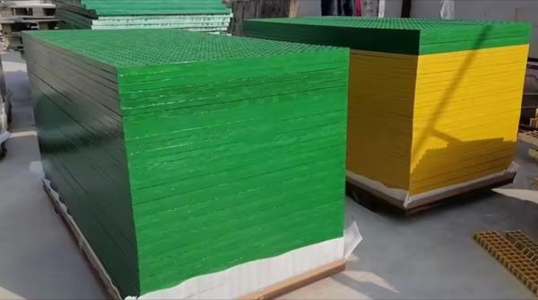 Custom Size Color Thickness Molded Fiberglass Grating FRP GRP Mesh Plastic Fiberglass Flooring