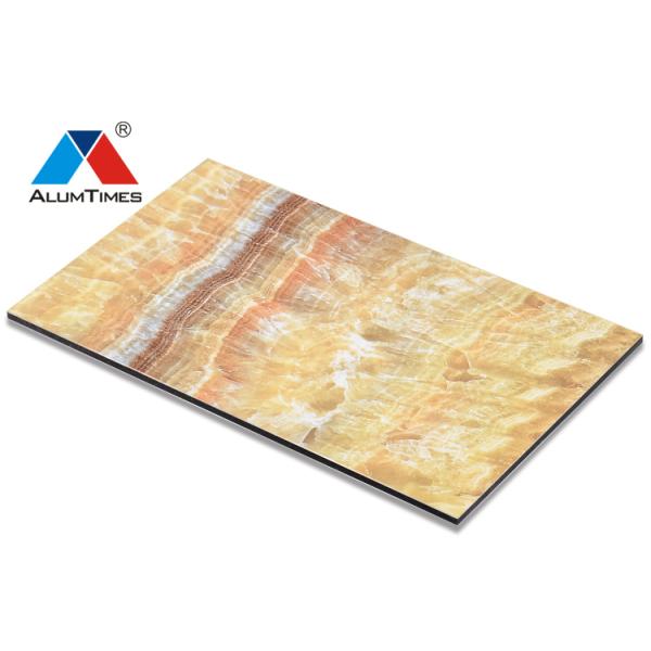 Stone Look Aluminum Composite Panel , Decorative Aluminium Exterior Wall Panels