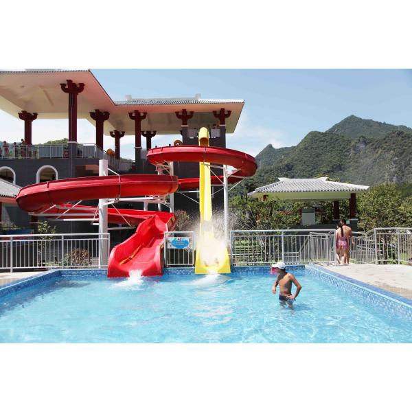 General Water Park Item Custom Water Slides High Speed With 120 Riders / H Capacity