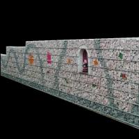 Galvanizado Soldado 3mx1mx1m Gabion Box Wire Mesh Para Parede de retenção da margem do rio