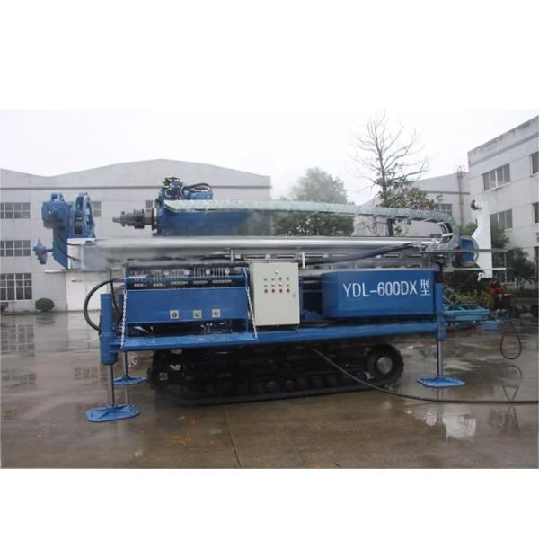 Perforadora de pozos de agua sobre orugas YDL-600DX con carrera de 7 m y capacidad de profundidad de 600 m