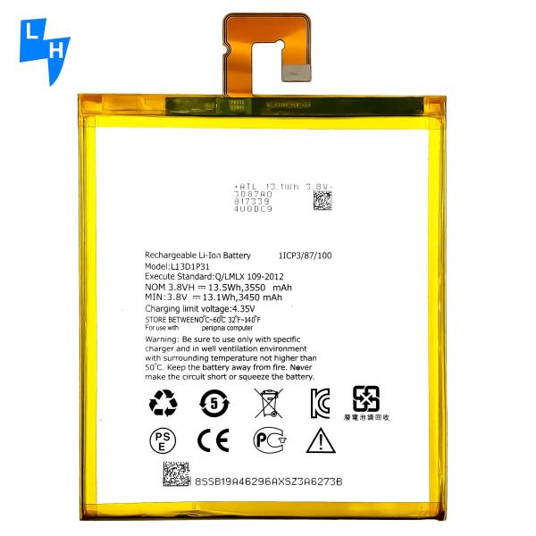 OEM 13,5wh L13D1P31 Аккумулятор для Lenovo S5000 A7-50 A3500 S5000H Таблетный ПК 3550mah 3.8V
