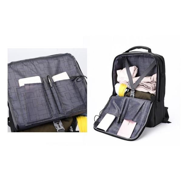 Portable Design Men's Business Backpack with USB Charging and OEM Support