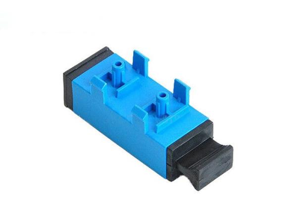 Low Insertion Loss SC UPC UPC  APC Single Mode with Plastic Foot Fiber Optic Adapter /Coupler